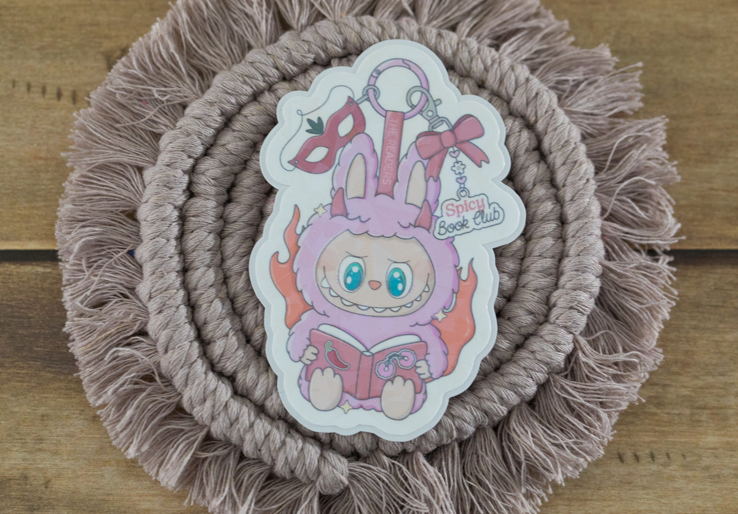 Trinket Doll Spicy Book Club Holographic Sticker