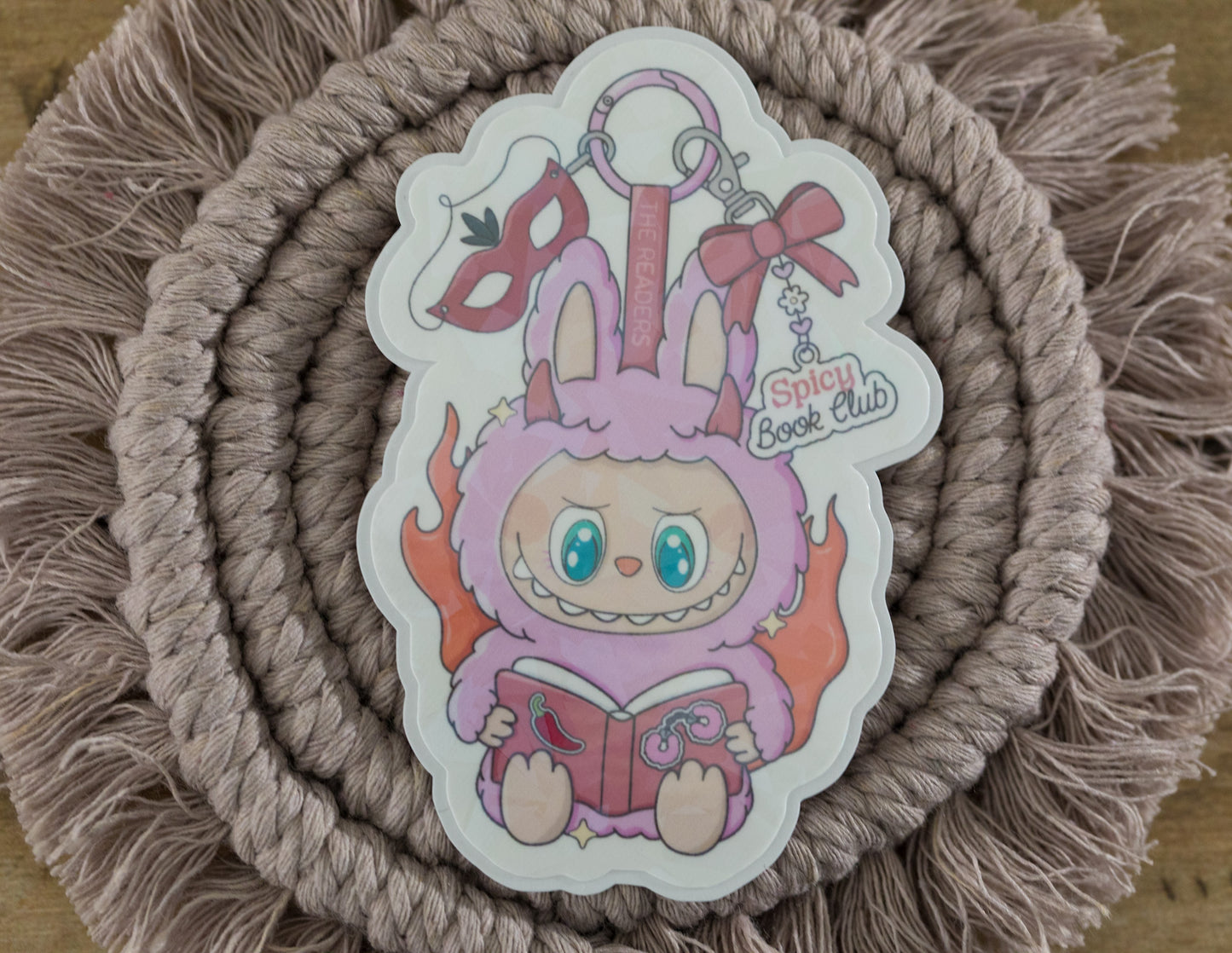 Trinket Doll Spicy Book Club Holographic Sticker