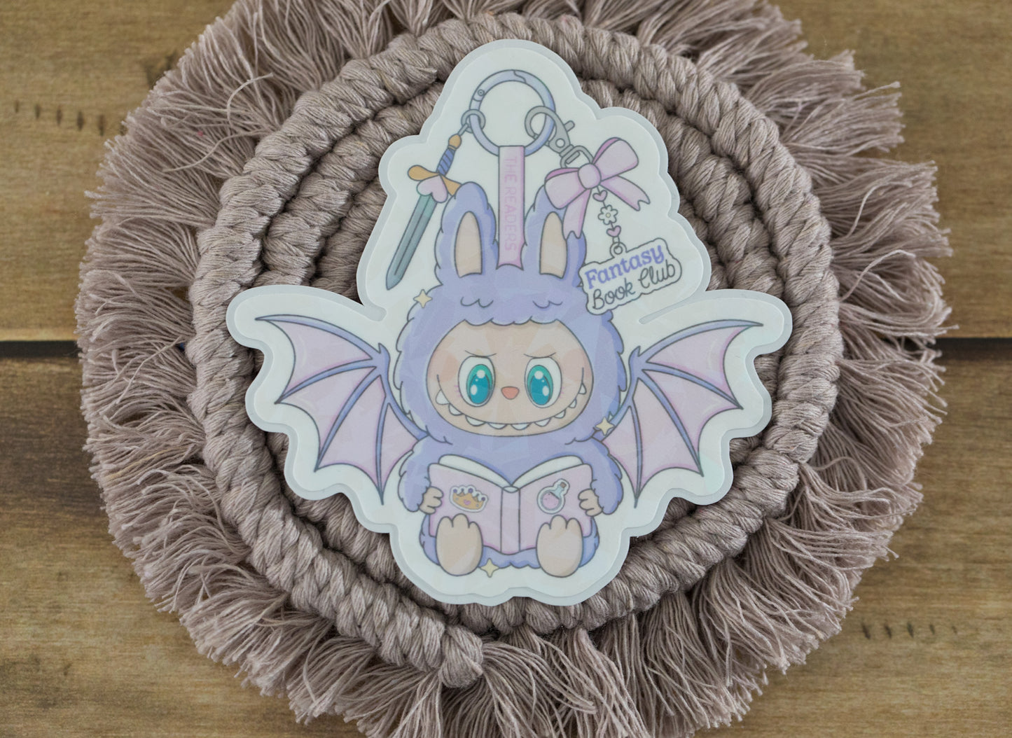 Trinket Doll Fantasy Book Club Holographic Sticker