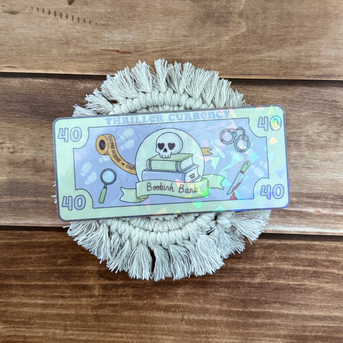 Bookish Currency Holographic Bookmark
