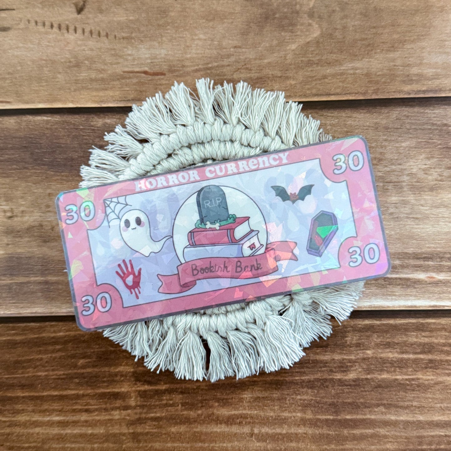Bookish Currency Holographic Bookmark