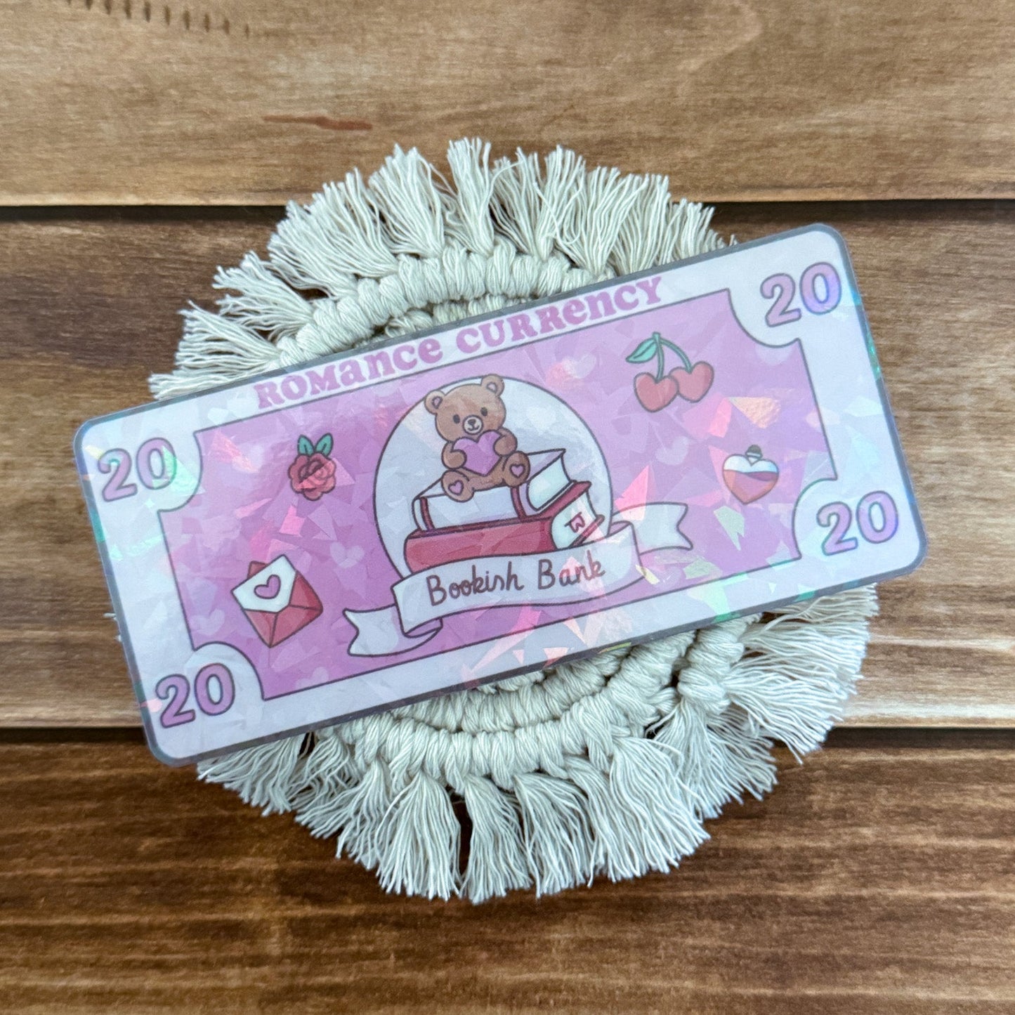 Bookish Currency Holographic Bookmark