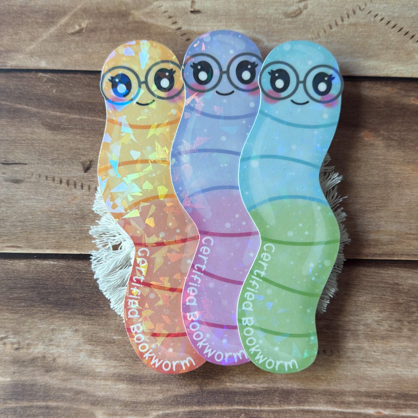 Certified Bookworm Holographic Bookmark