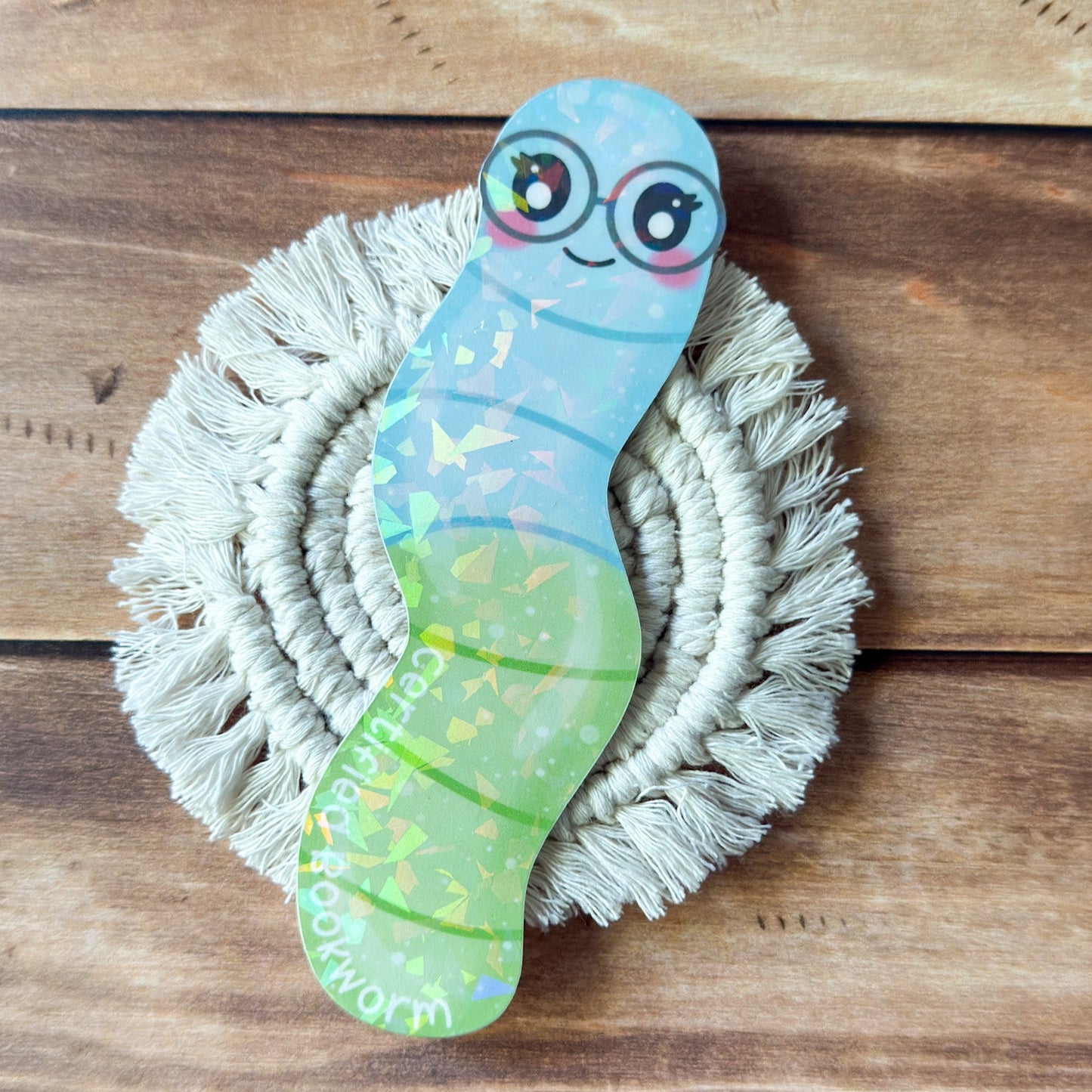 Certified Bookworm Holographic Bookmark