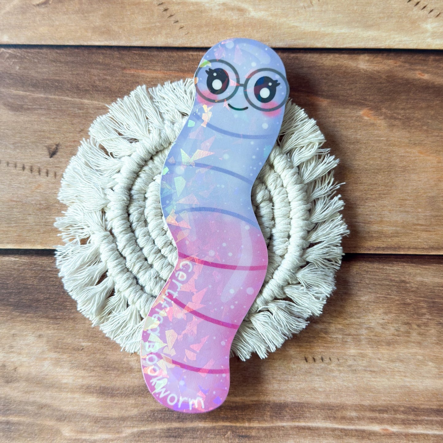 Certified Bookworm Holographic Bookmark