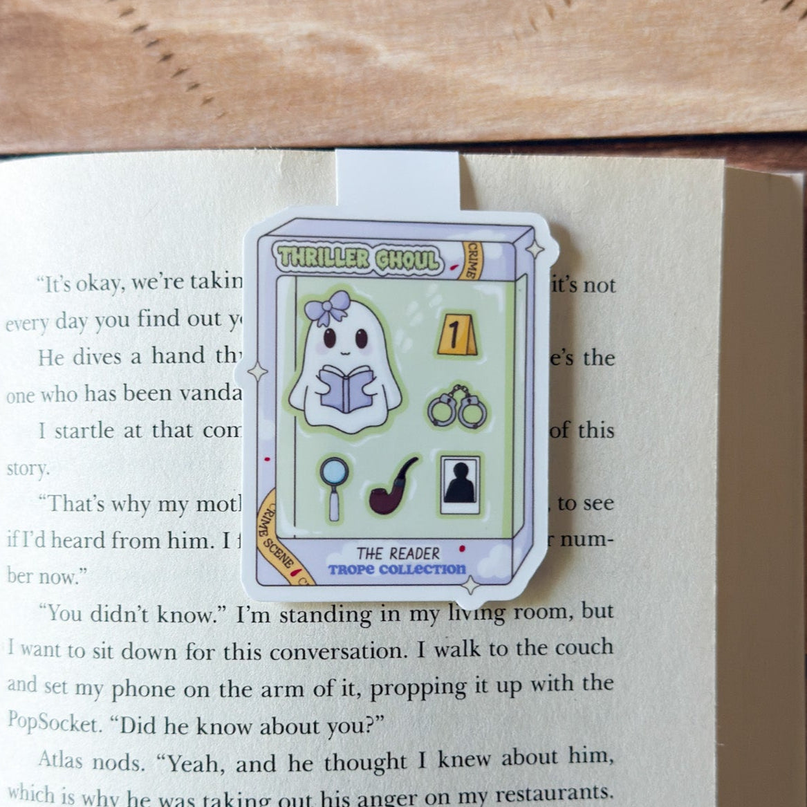 Bookish Booktropes Ghoul Magnetic Bookmark