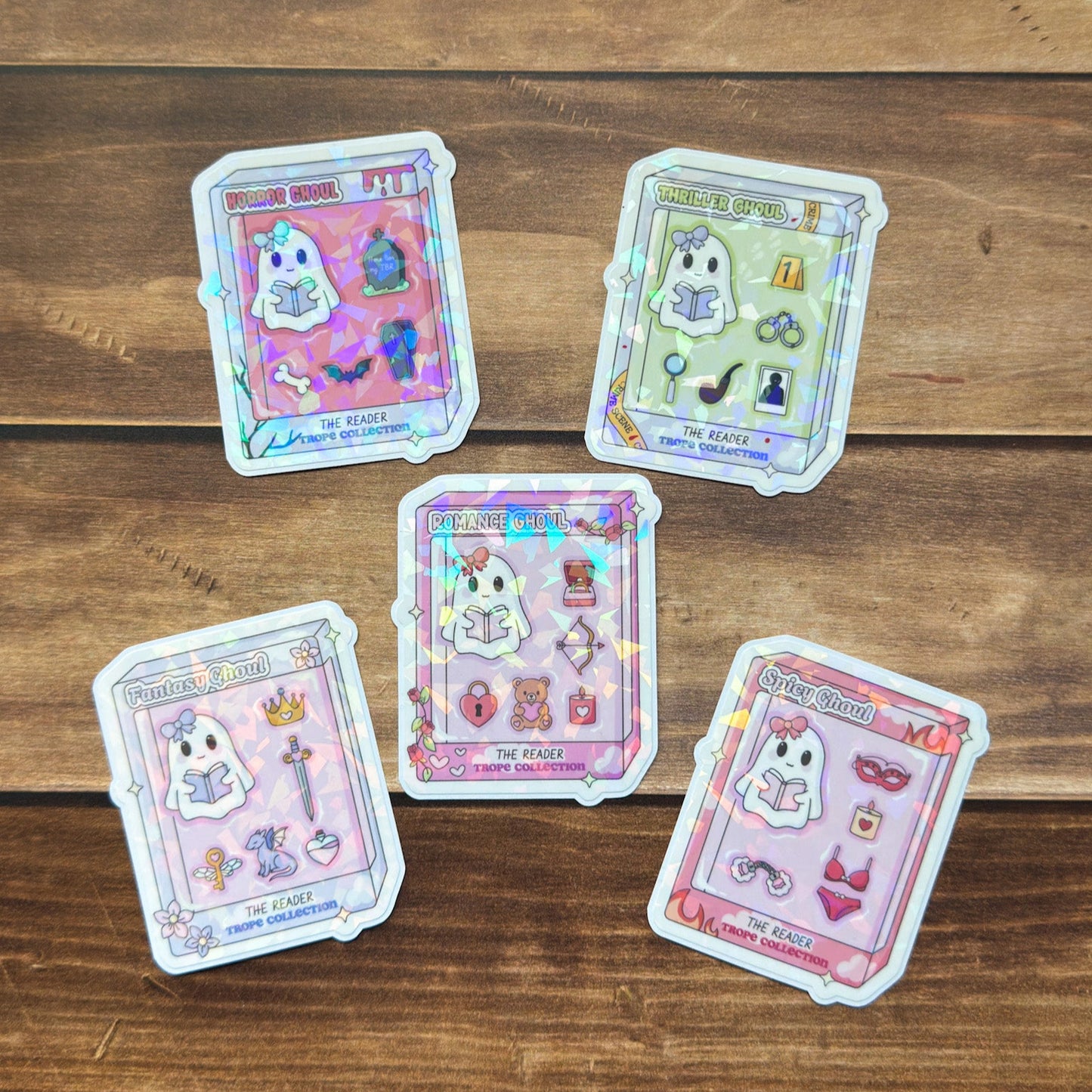 Bookish Booktropes Holographic Sticker