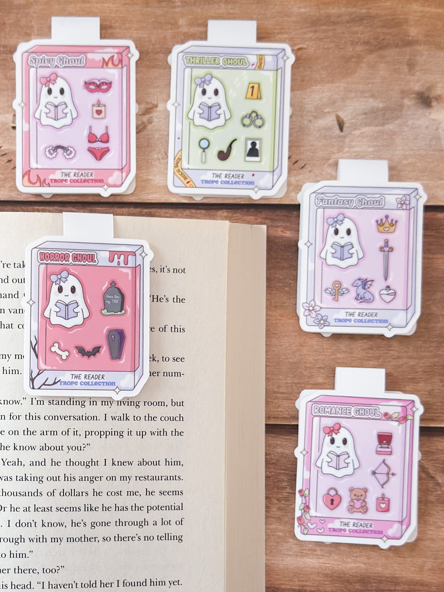 Bookish Booktropes Ghoul Magnetic Bookmark