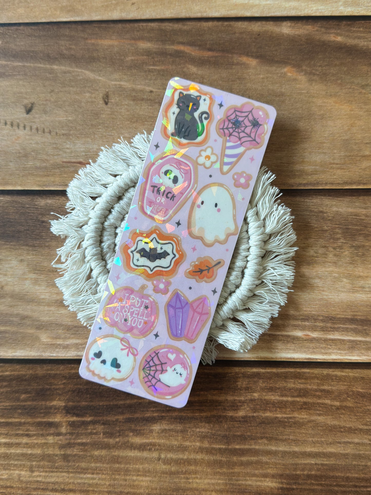Spooky Sugar Cookie Holographic Bookmark