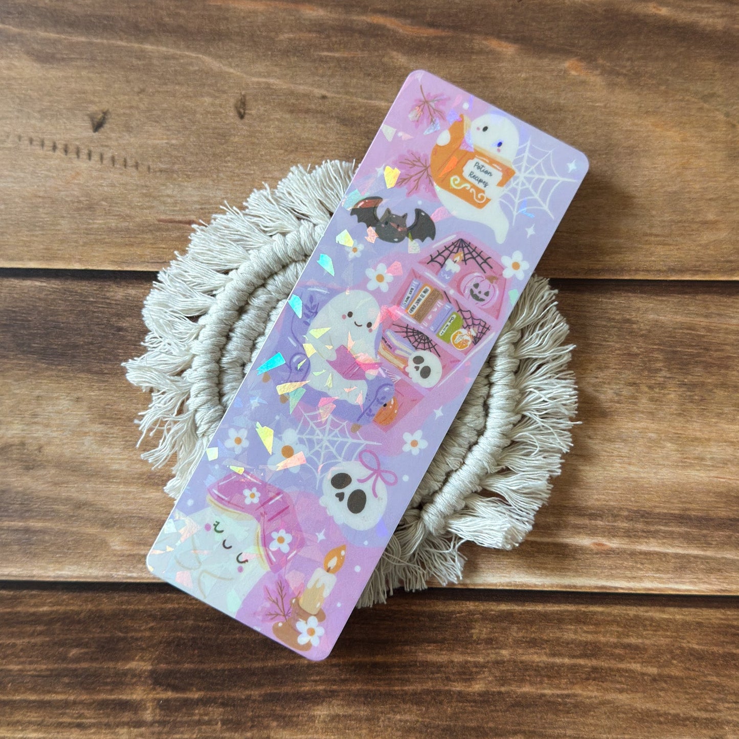 Cute Spooky Holographic Bookmark