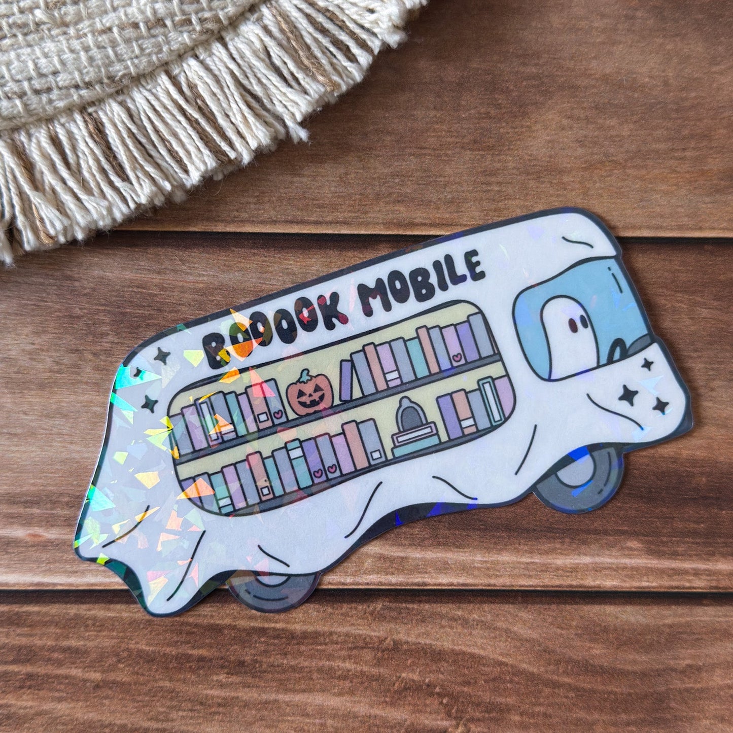 Book Mobile Holographic Bookmark