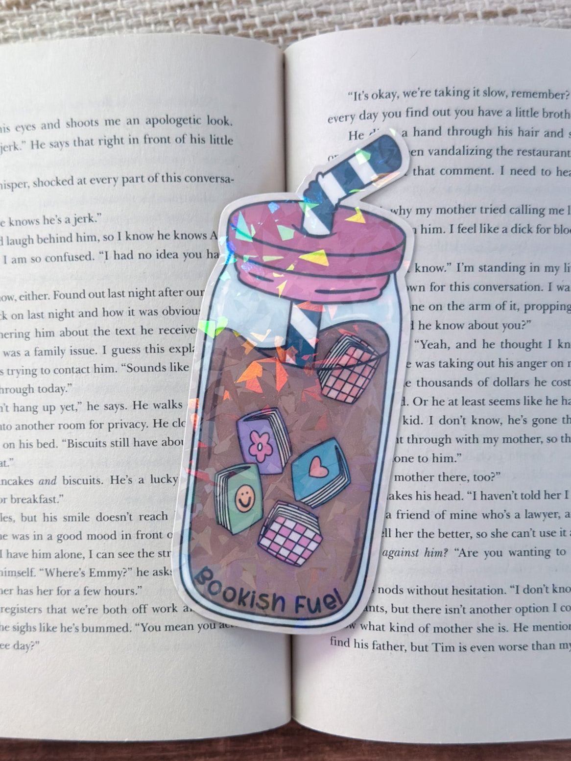 Bookish Fuel Holographic Bookmark