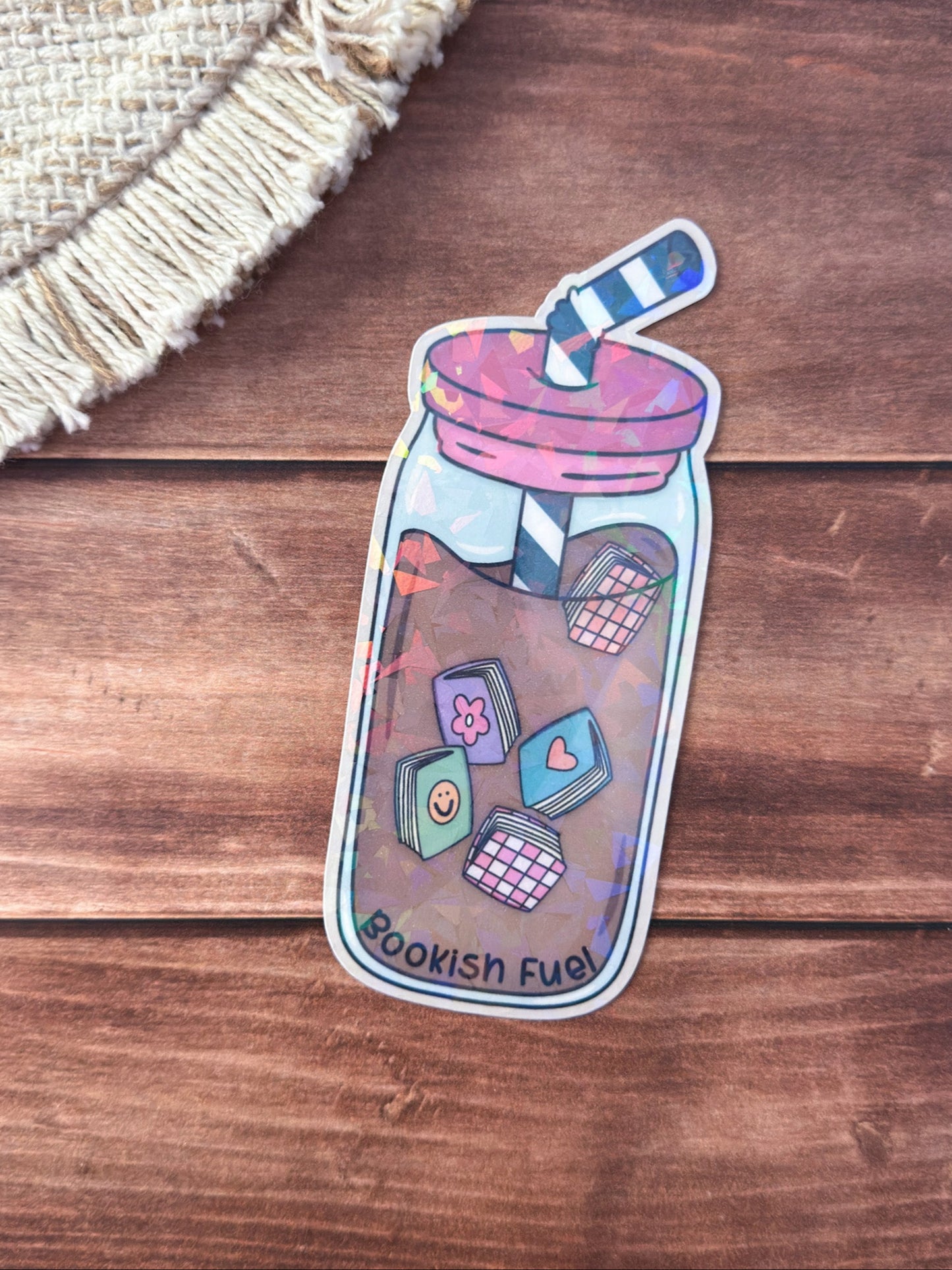 Bookish Fuel Holographic Bookmark