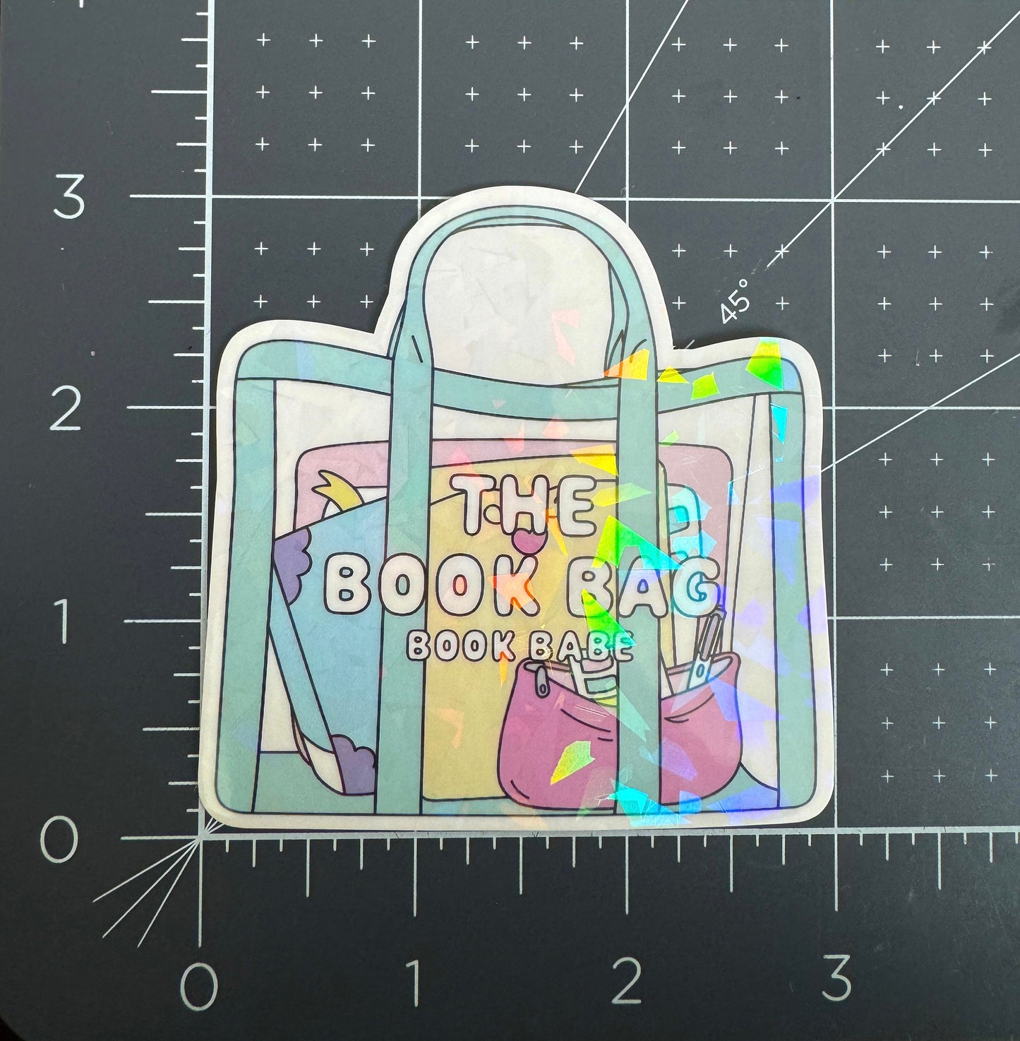 The Book Bag Holographic Sticker