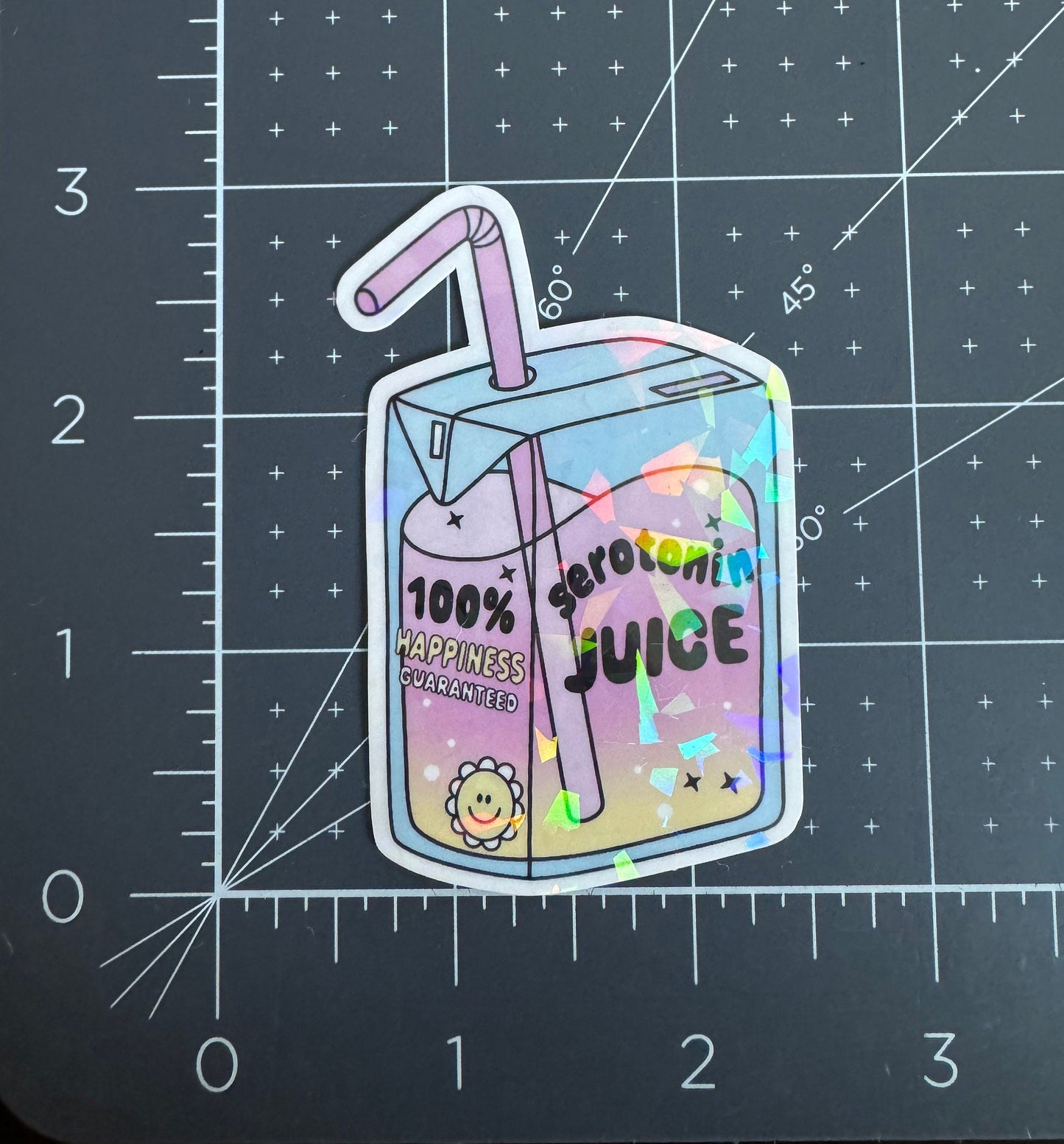 Serotonin Juice Holographic Sticker
