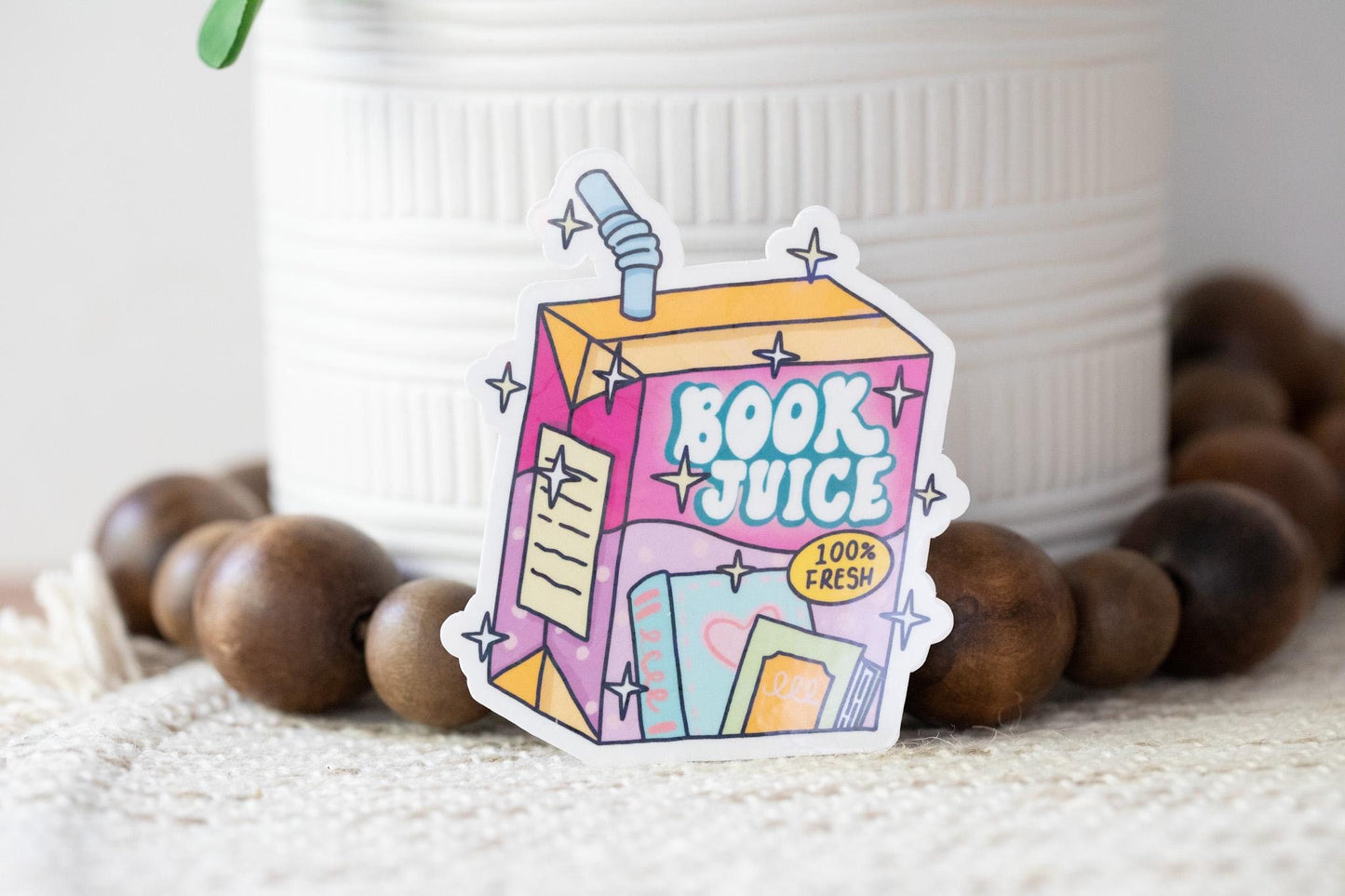 Book Juice Holographic Sticker
