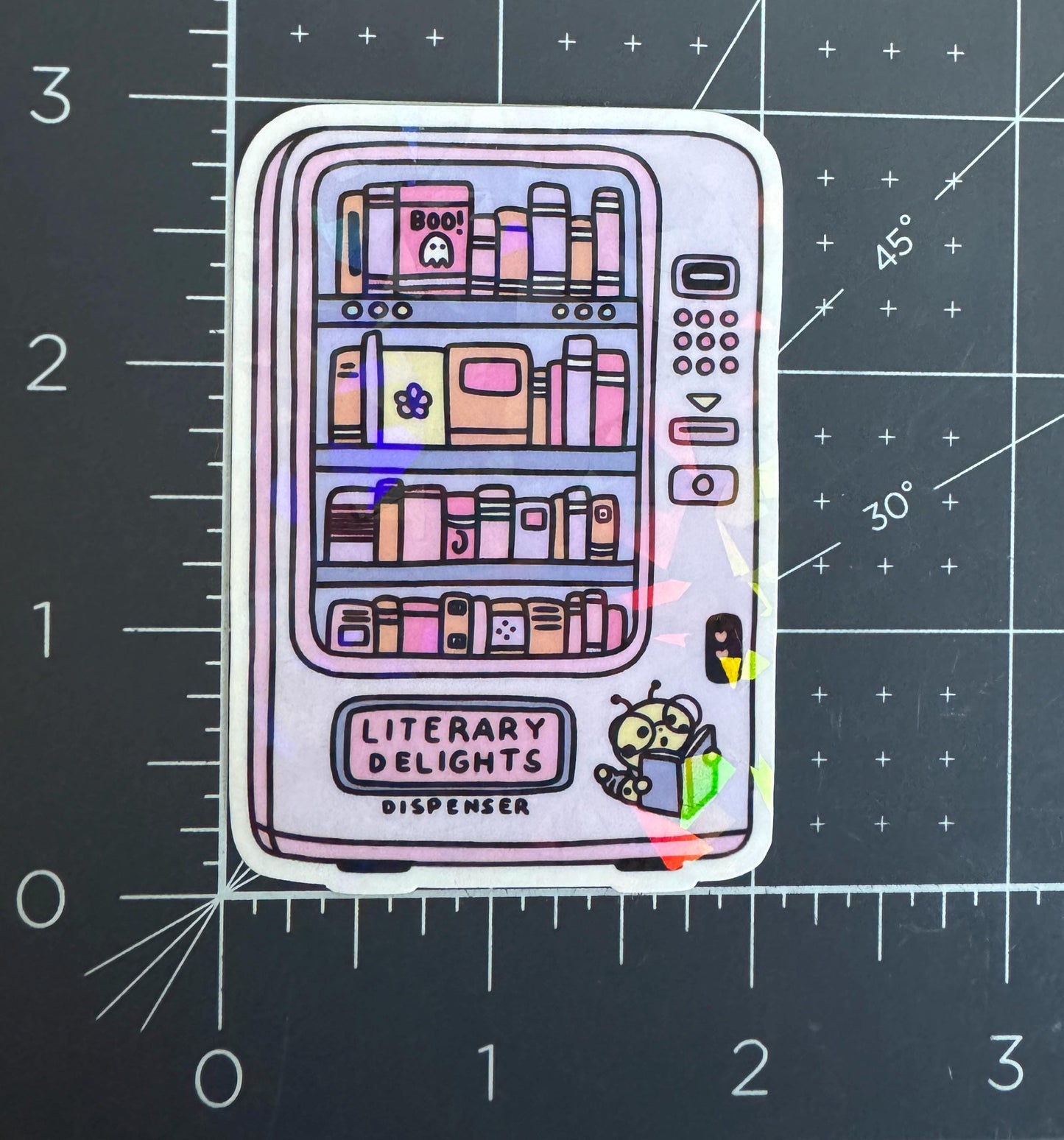 Literary Delights Holographic Sticker