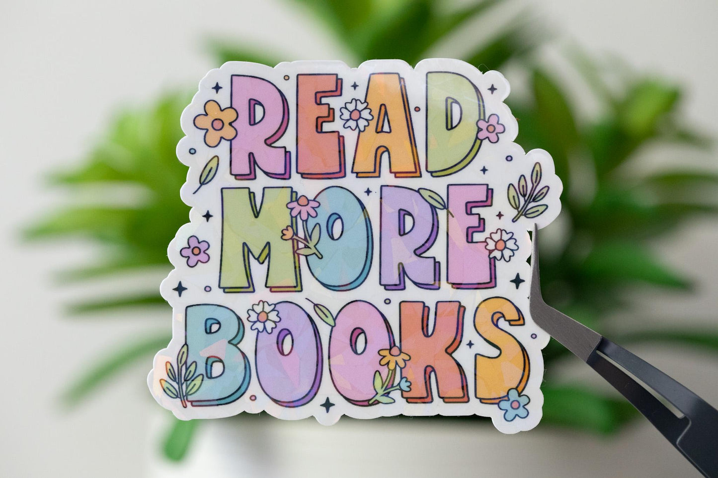Read More Books Holographic Sticker