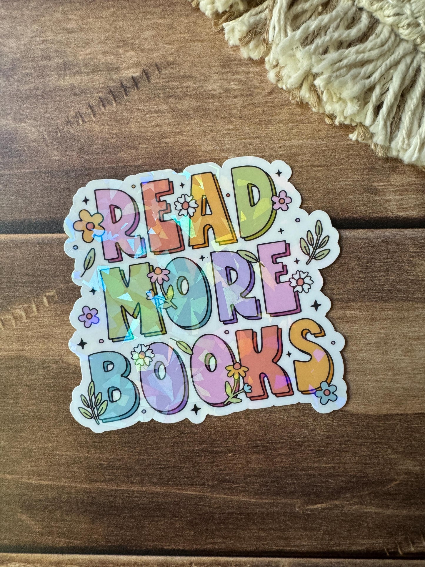 Read More Books Holographic Sticker