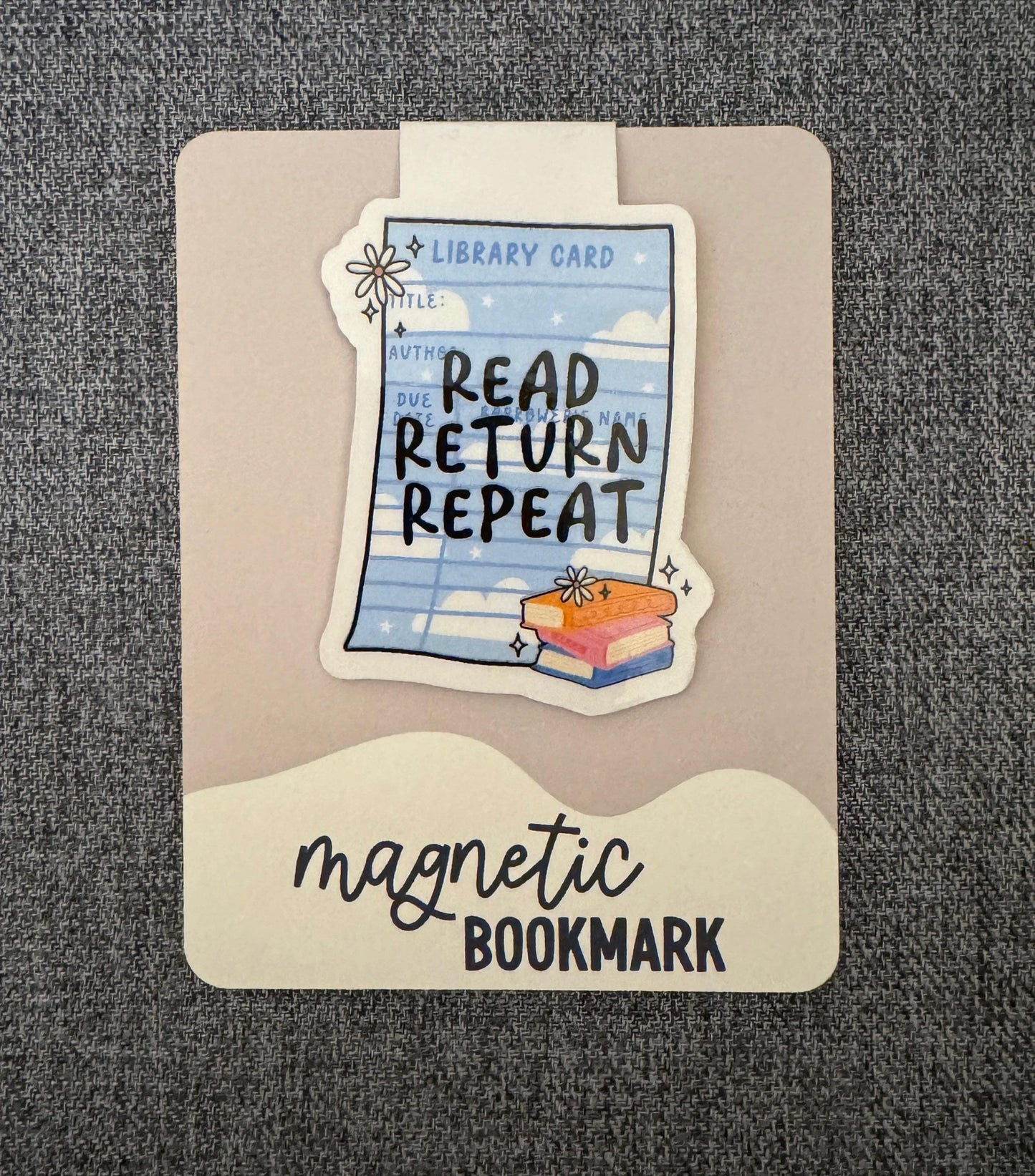 Read Return Repeat Magnetic Bookmark