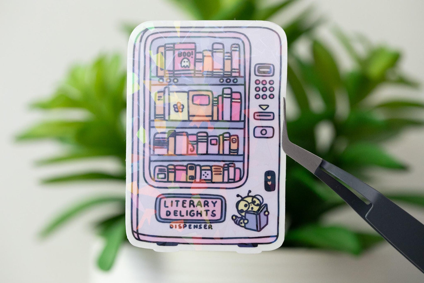 Literary Delights Holographic Sticker