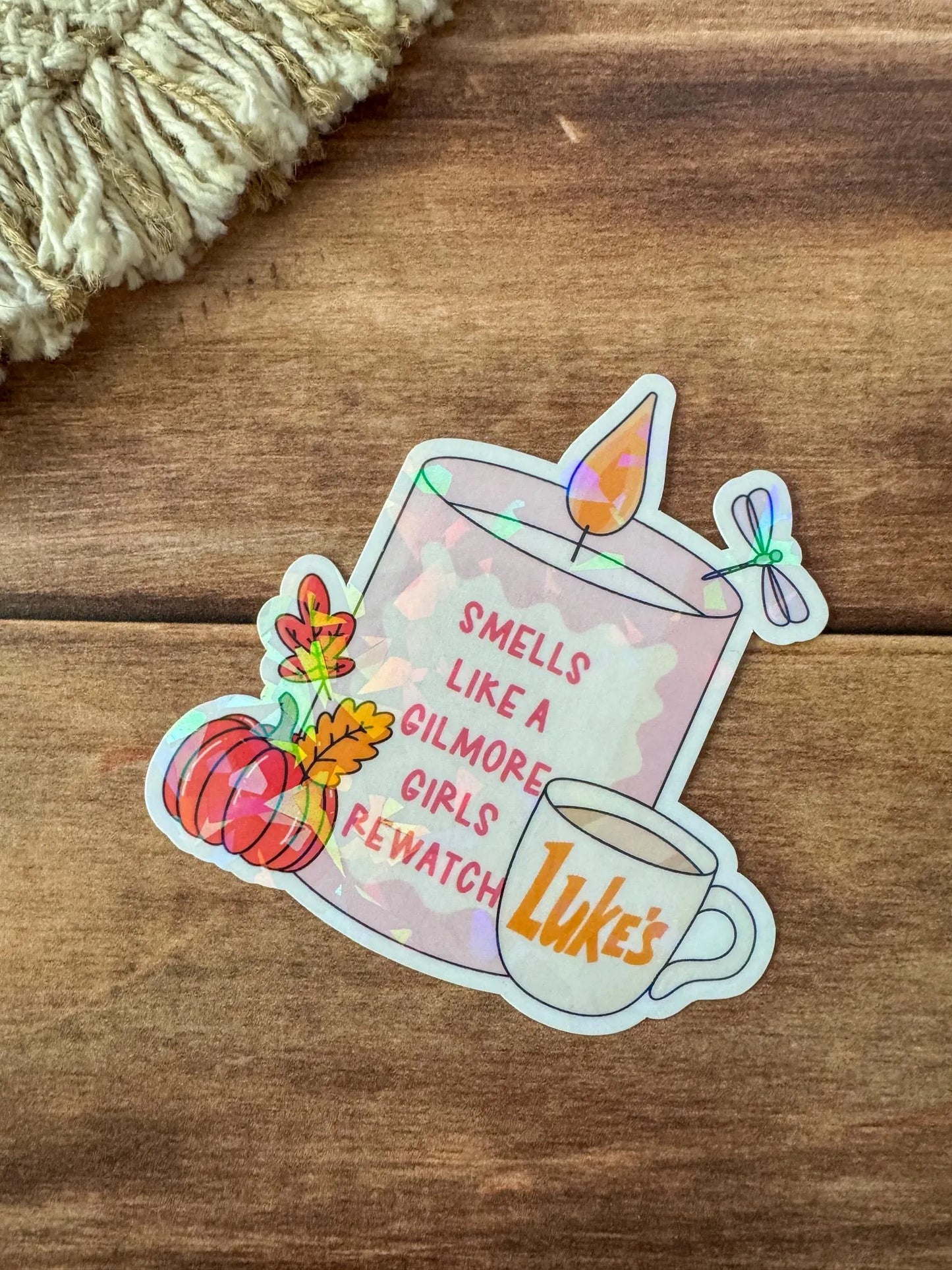 Cozy Bookmark | Luke's | In Omnia Paratus | Fall Book Stack | Smells Like A Rewatch |