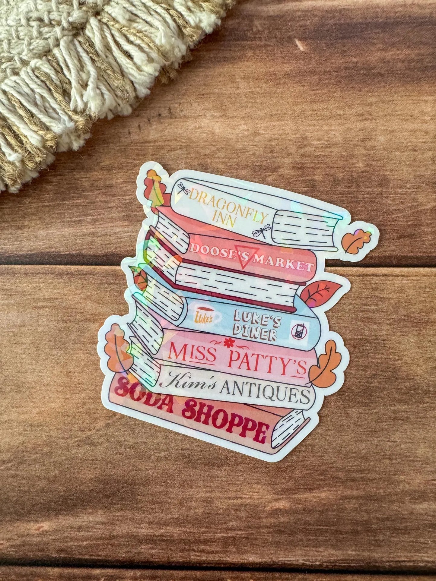 Cozy Bookmark | Luke's | In Omnia Paratus | Fall Book Stack | Smells Like A Rewatch |