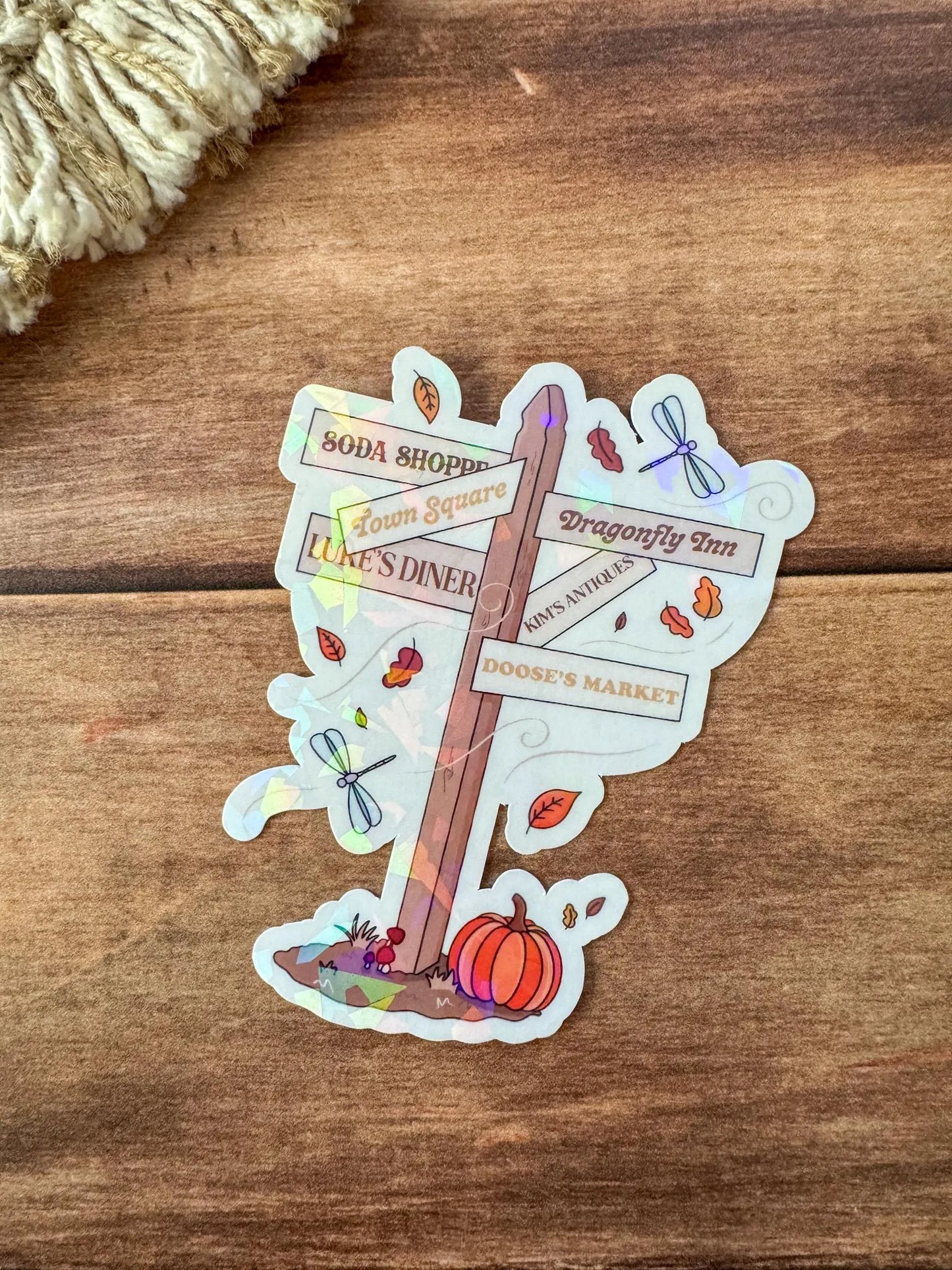Cozy Bookmark | Luke's | In Omnia Paratus | Fall Book Stack | Smells Like A Rewatch |