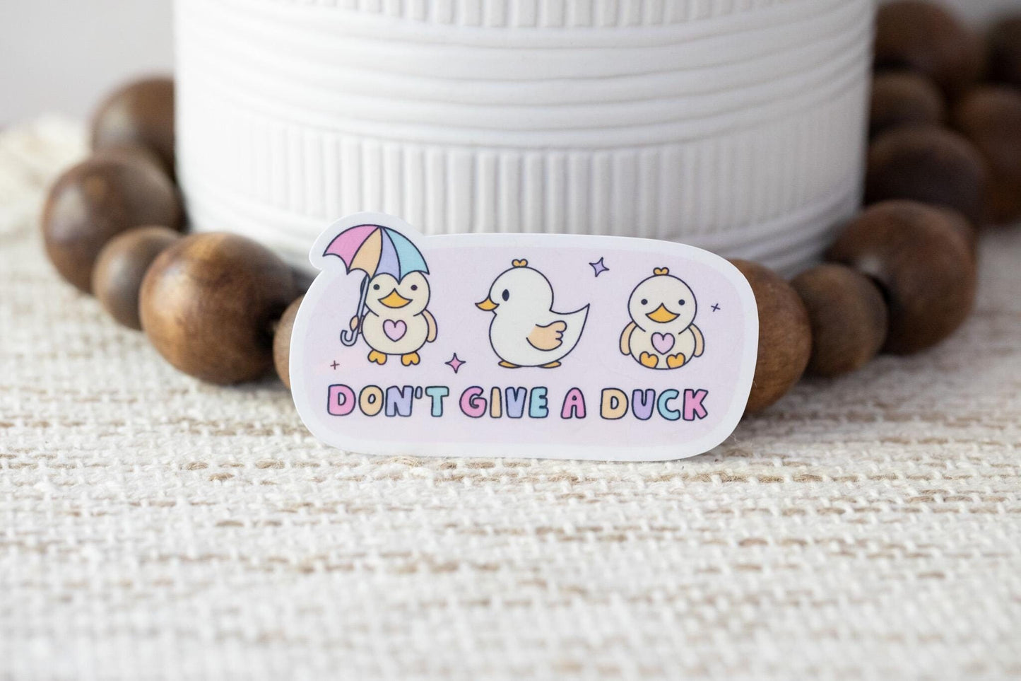 Don't Give a Duck Holographic Sticker