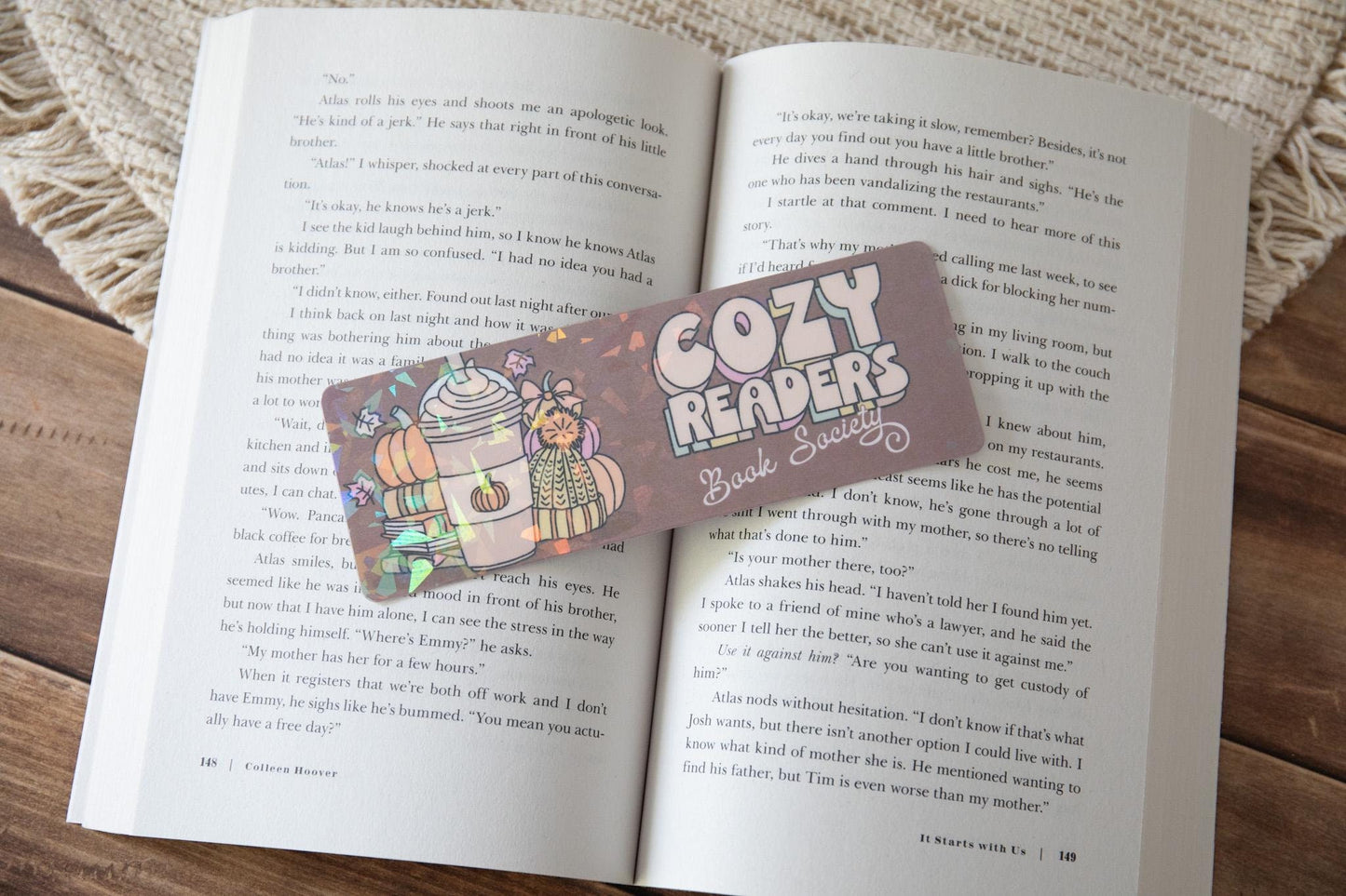 Don't Judge Me By My Book Covers Holographic Bookmark