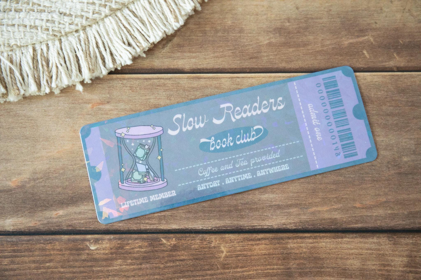 Slow Readers Book Club Holographic Bookmark