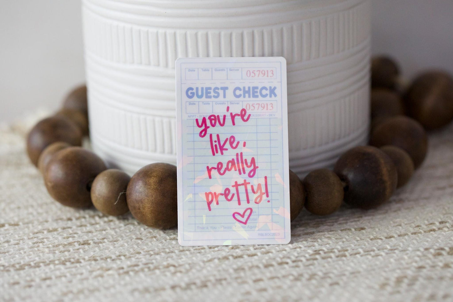 Guest Checkout Holographic Sticker