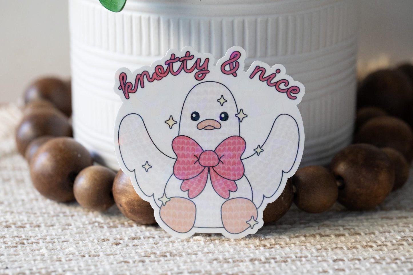 Crochet Animals Holographic Sticker