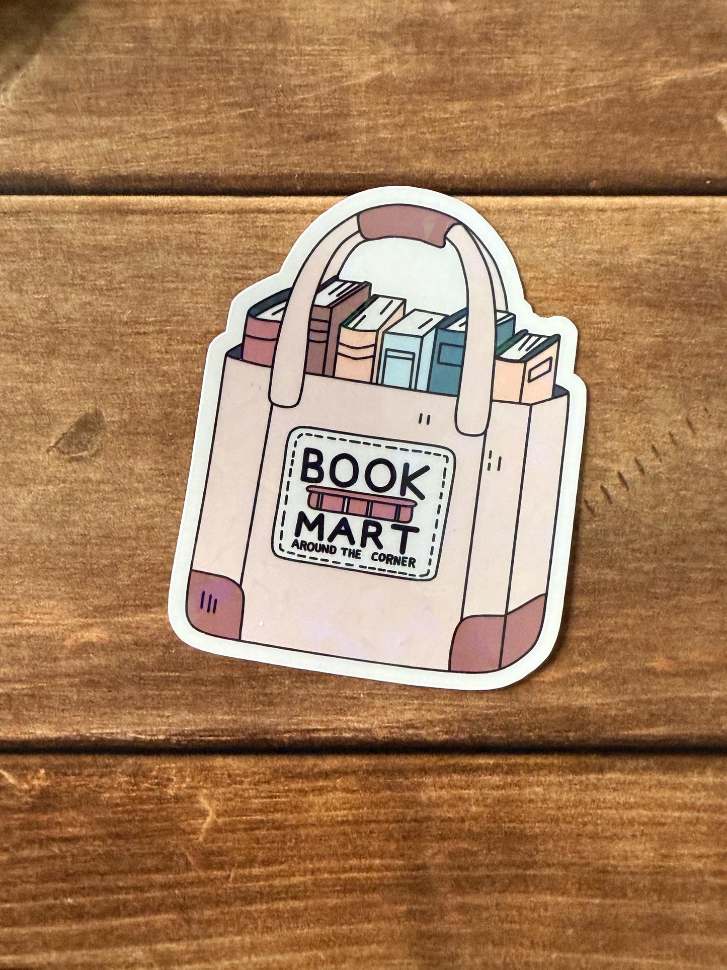 Book Mart Holographic Sticker