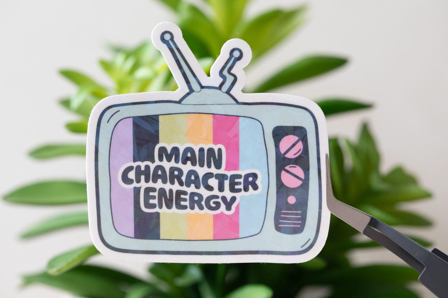 Main Character Holographic Sticker