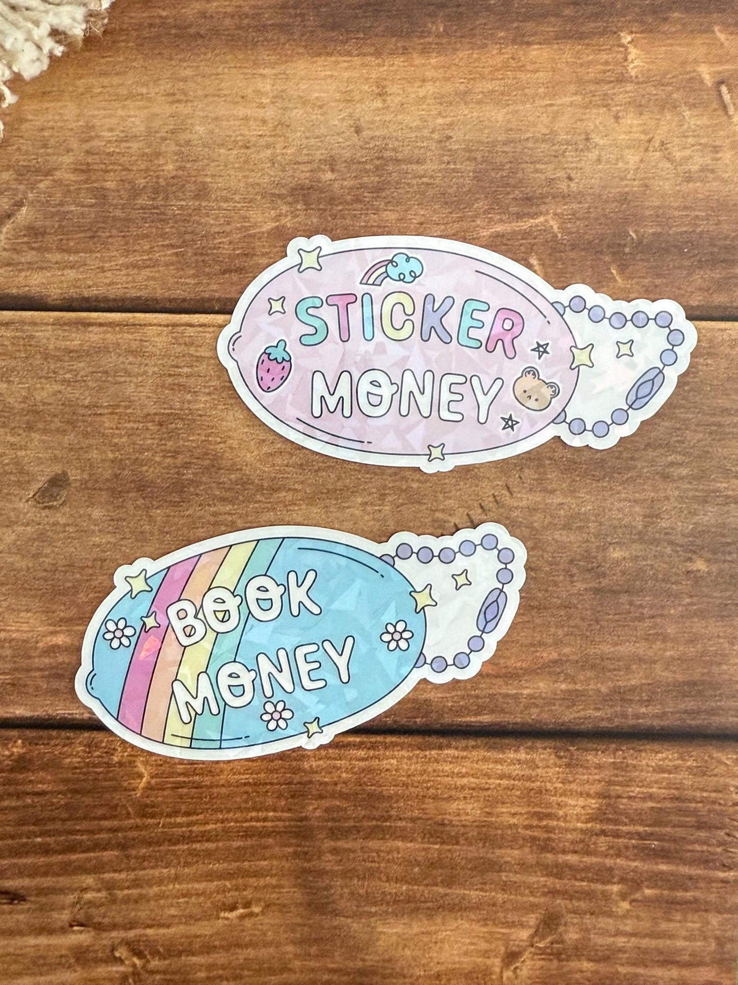 Money KeychainHolographic Sticker