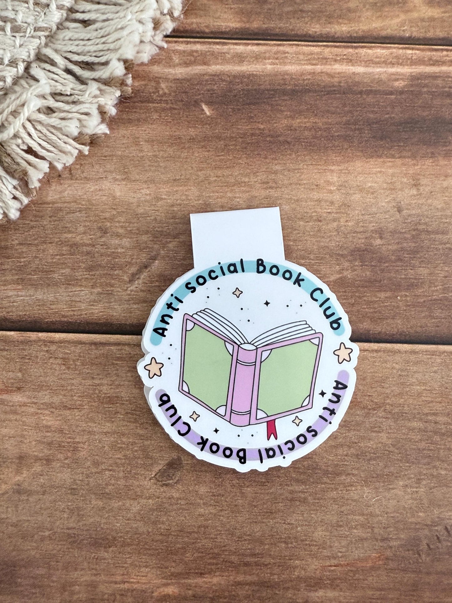 Anti Social Book Club Magnetic Bookmark