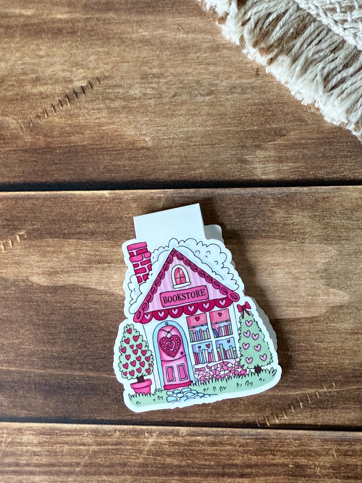 Valentine Bookstore Magnetic Bookmark
