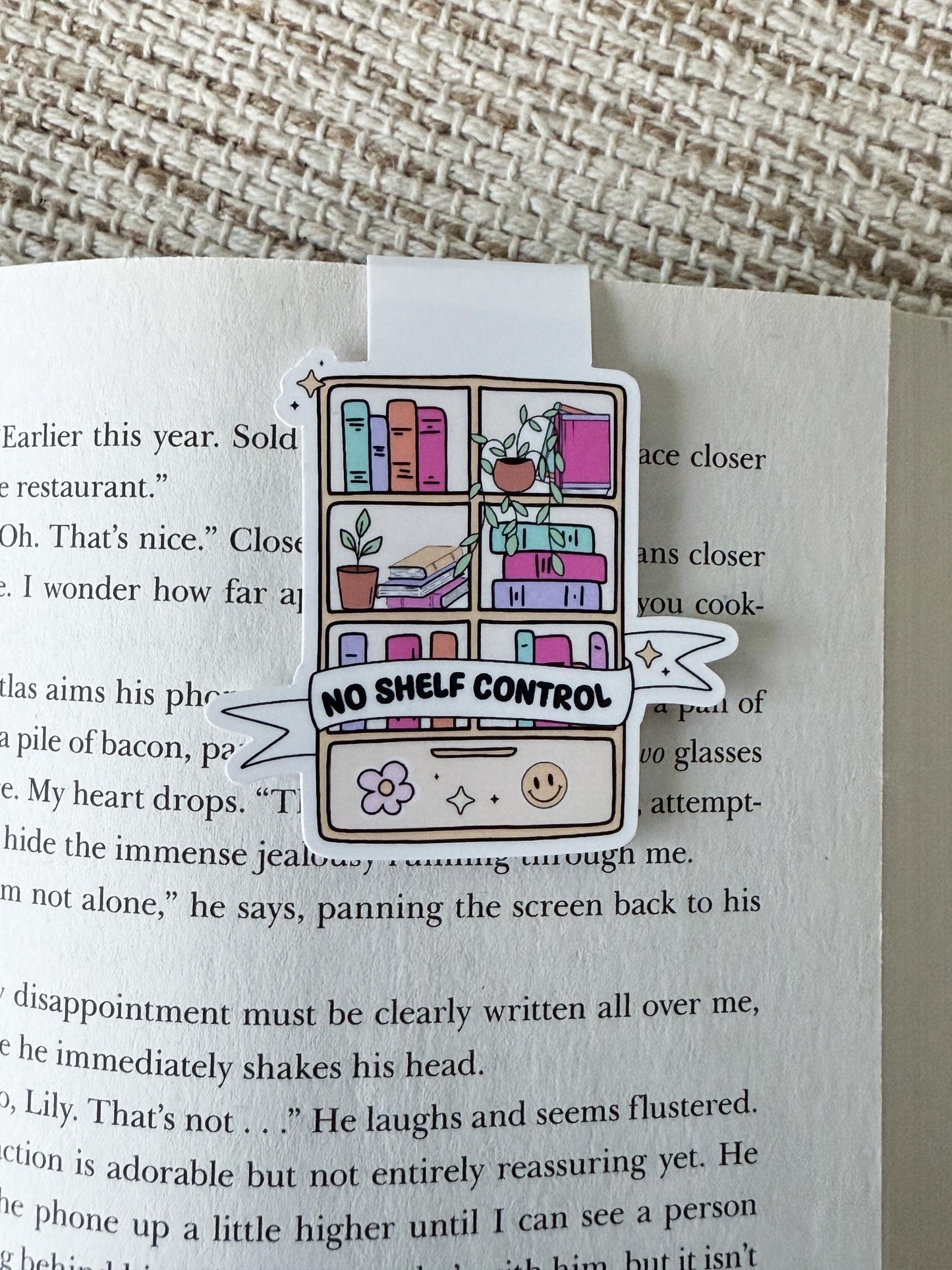 No Shelf Control Magnetic Bookmark