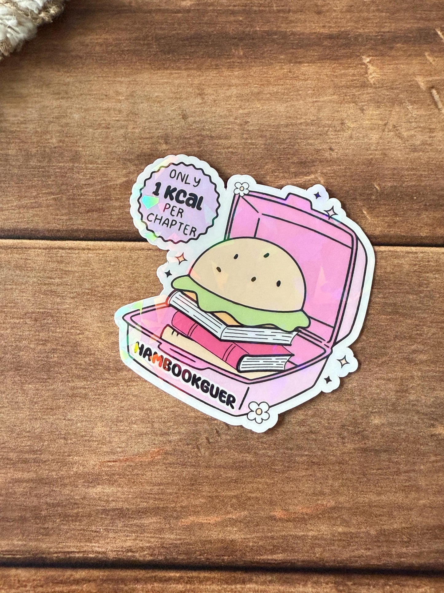 Hambookguer Holographic Sticker