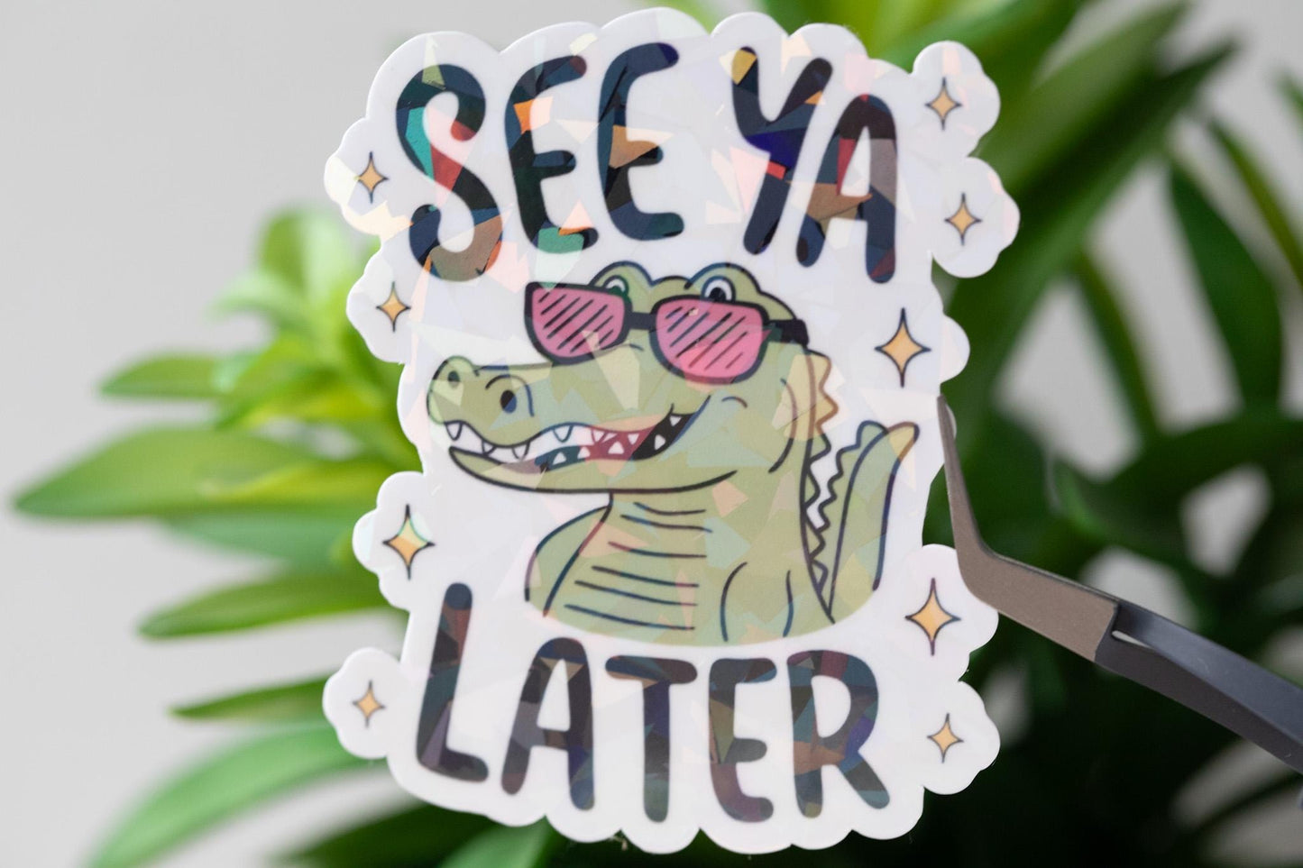 See Ya Later Holographic Sticker
