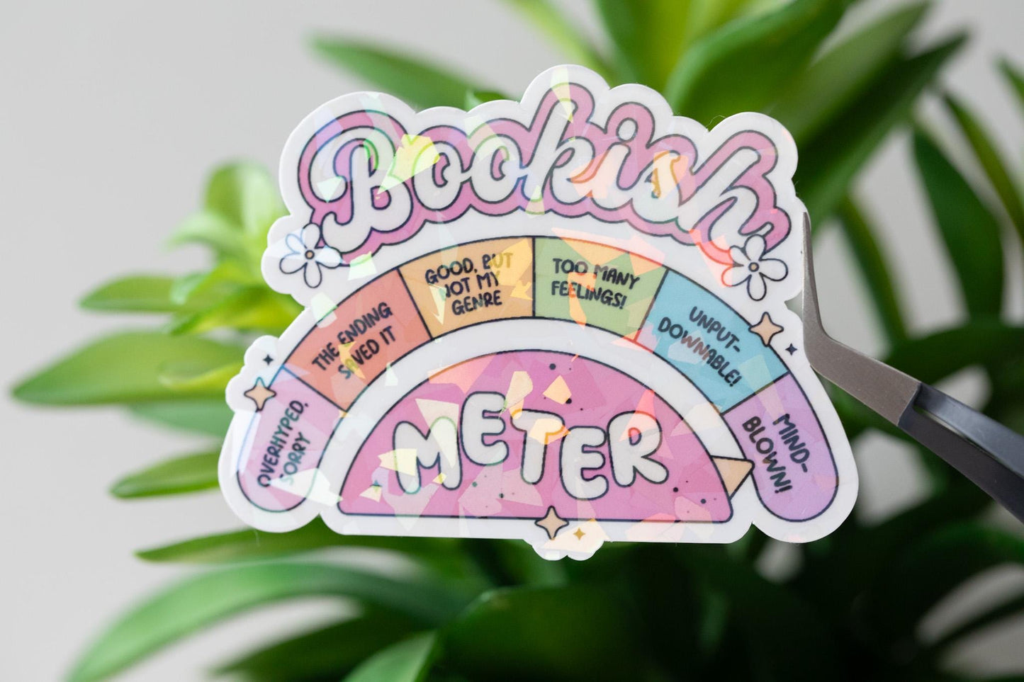 Bookish MeterHolographic Sticker