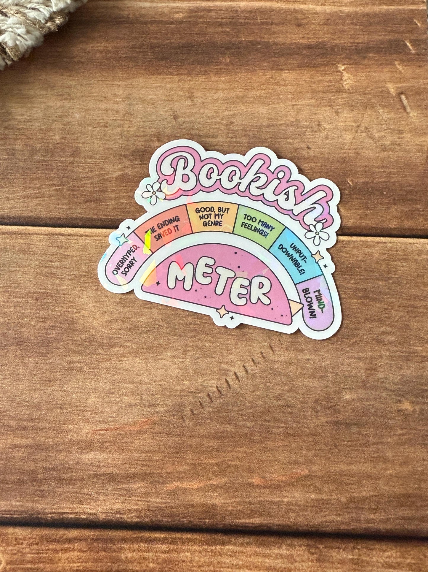 Bookish MeterHolographic Sticker