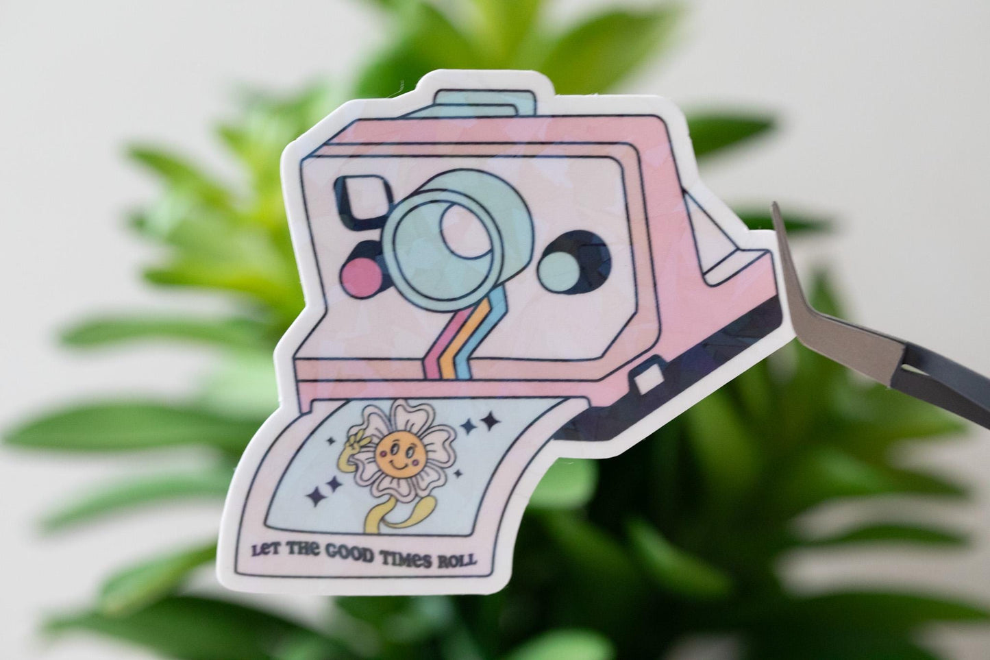Let The Good Times Roll Holographic Sticker