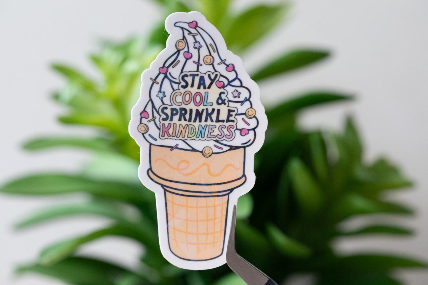Sprinkle Kindness Holographic Sticker