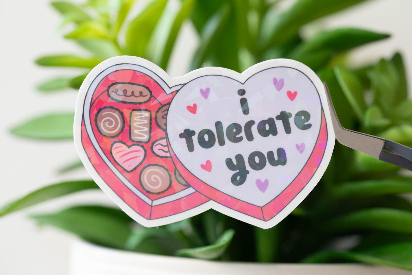 I Tolerate You Holographic Sticker