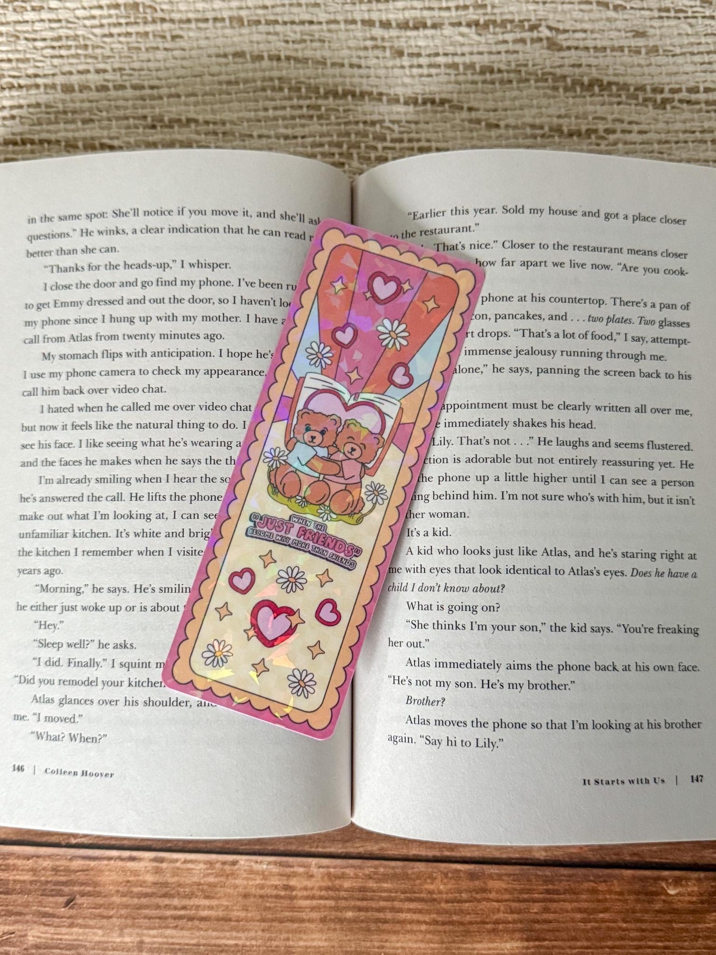 Friends To Lovers Bookmark Holographic Bookmark
