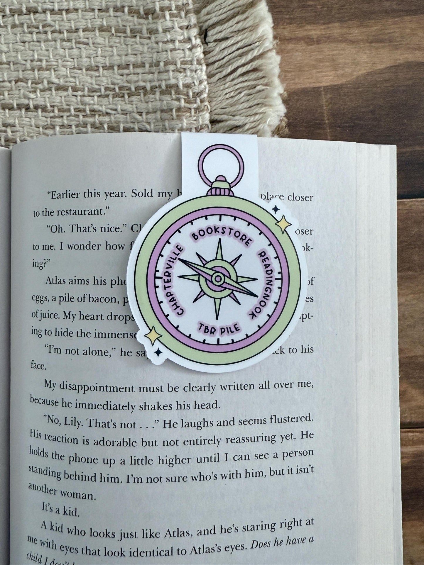 Bookish Compass Magnetic Bookmark