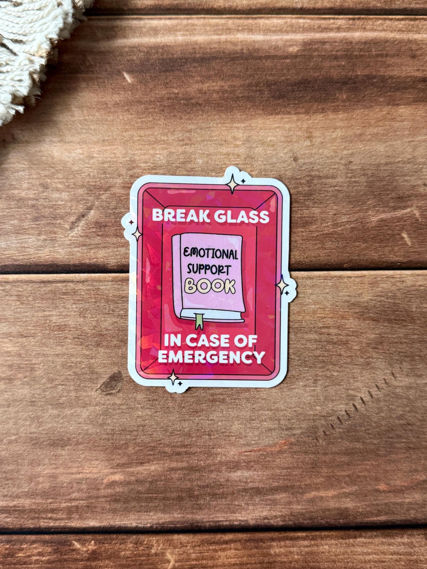 In Case of Emergency Holographic Sticker