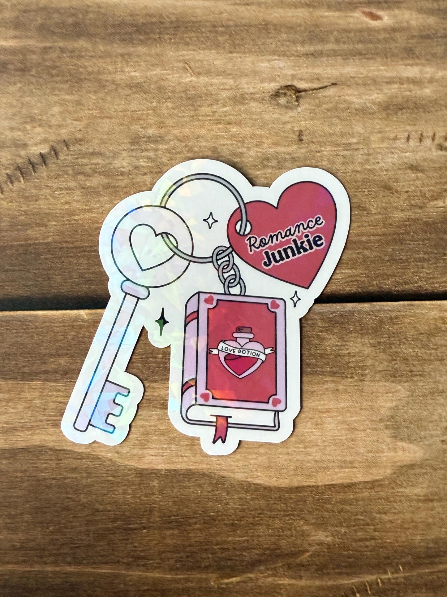 Bookish Junkie Holographic Sticker